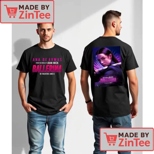 Ballerina (Ana de Armas) Poster Shirt, Theater Movie Tees From The World Of John Wick
