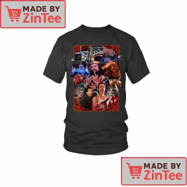 Big Trouble in Little China Collage T-Shirt – 80s Action Movie Retro Art Tee