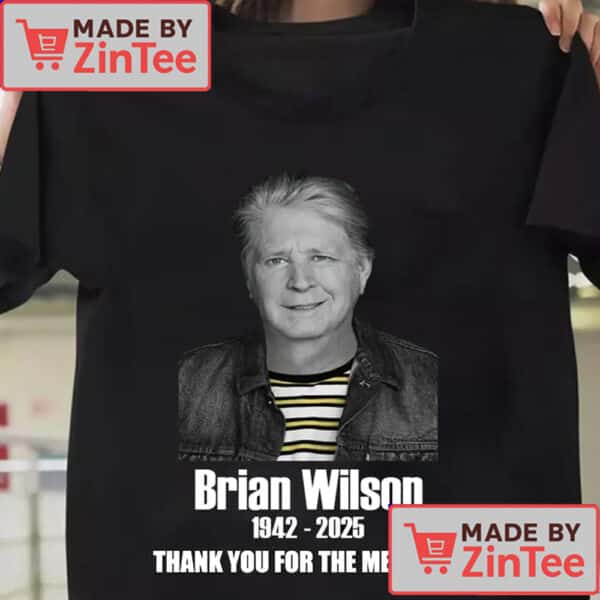 Brian Wilson 1942 - 2025 Thank You For The Memories Shirt