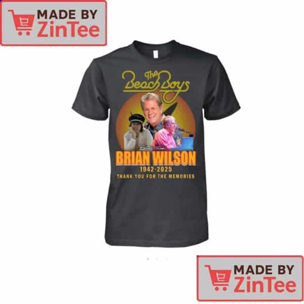 Brian Wilson Memorial T-Shirt – The Beach Boys 1942-2025 Tribute Shirt – Thank You for the Memories
