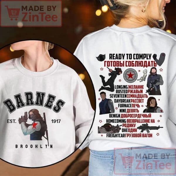 Bucky Barnes Shirt, Barnes 1917 Shirt, Winter Soldier Shirt, Avengers Fan Shirt
