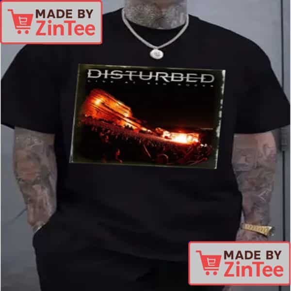 DISTURBED Graphic Hip Hop Print T-Shirt