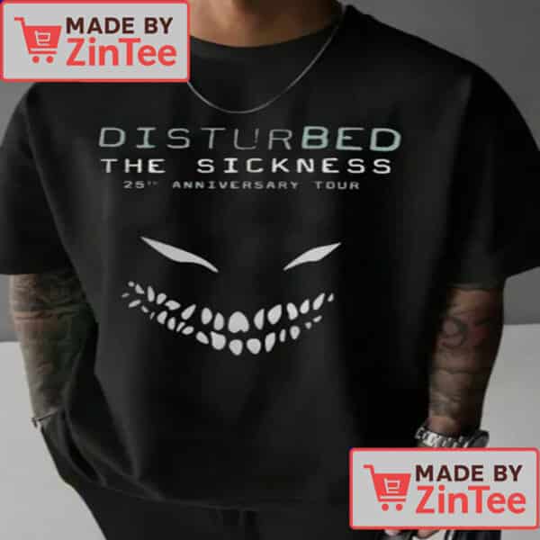 Disturbed The Sickness 25th Anniversary Tour Shirt