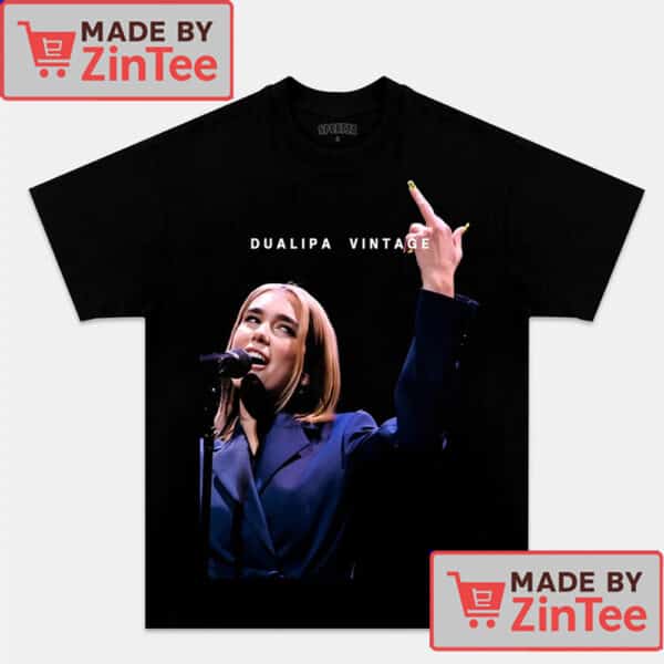 Dua Lipa Vintage T-Shirt – Retro Concert Graphic Tee for Pop Music Fans