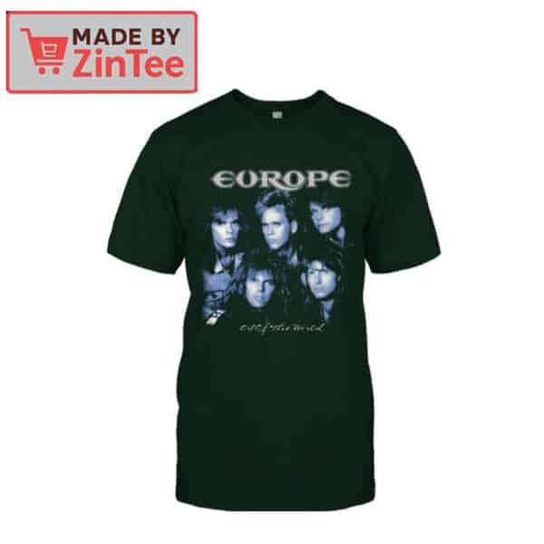 Europe Band T-Shirt – Out of This World Album Cover Tee – Vintage 80s Rock Group Tour Shirt