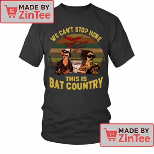 Fear and Loathing 'Bat Country' T-Shirt – Retro Road Trip Graphic Tee with Raoul and Dr. Gonzo