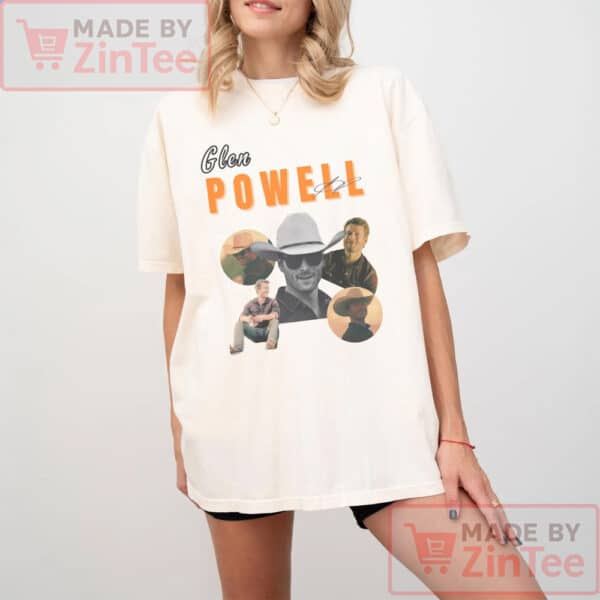 Glen Powell Shirt, Glen Powell Vintage Shirt