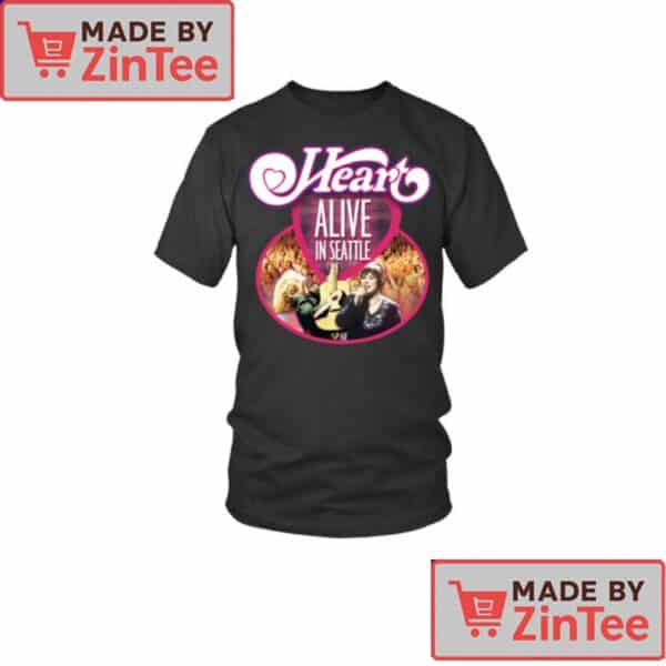 Heart “Alive in Seattle” Shirt – Retro Concert Graphic Tee for Classic Rock Fans