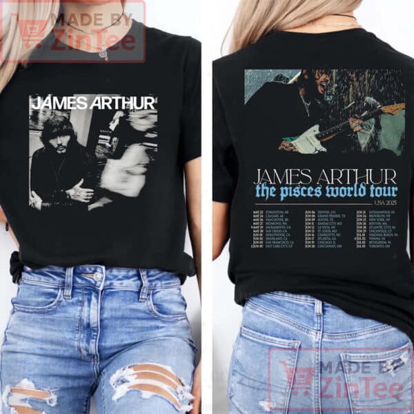 James Arthur Tour Shirt, The Pieces World Tour Shirt, James Arthur Shirt