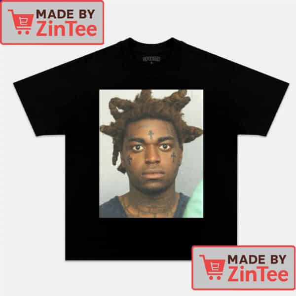 Kodak Black Mugshot T-Shirt – Rap Streetwear Graphic Tee for Hip Hop Fans