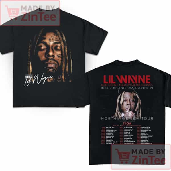 Lil Wayne Tha Carter VI Tour Tour 2025 North America Shirt