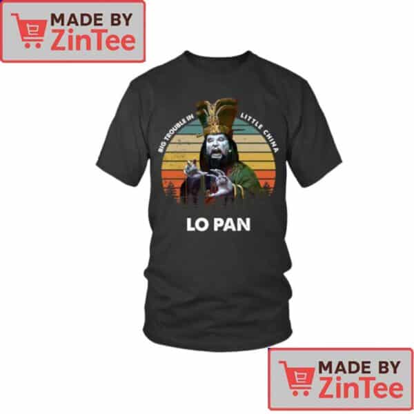 Lo Pan Sunset T-Shirt – Big Trouble in Little China Retro Villain Tee