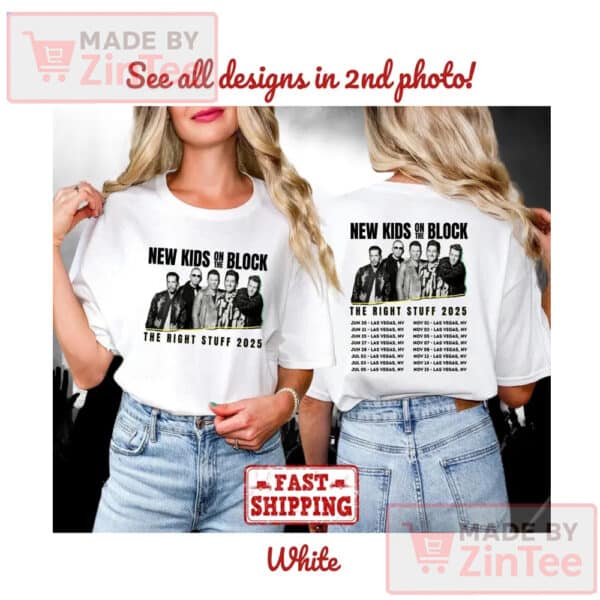 New Kids on the Block The Right Stuff Tour 2025 Shirt