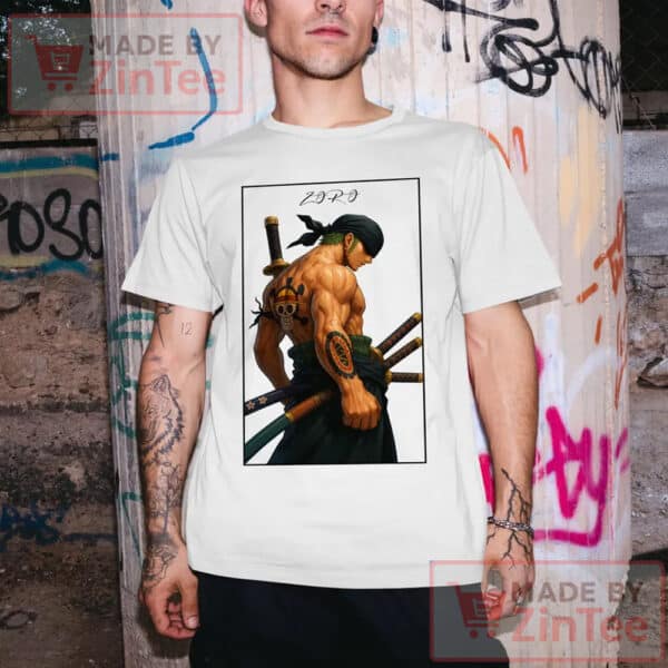 One Piece Zoro Shirt, One Piece Manga Shirt, Zoro One Piece Anime Gifts