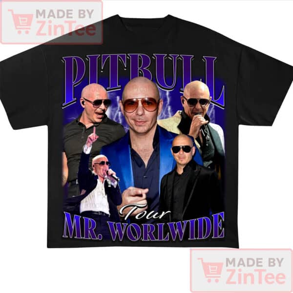 Pitbull MrWorldwide Tour 2025 TShirt