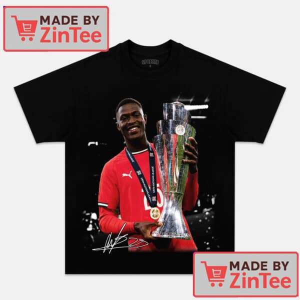 Rafael Leão Champion T-Shirt – Football Trophy Graphic Tee for Soccer Fans