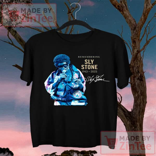 Remembering Music Legend Sly Stone 1943-2025 Shirt