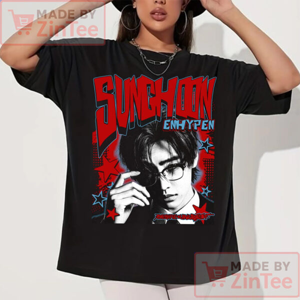 Retro Sunghoon Enhypen T-shirt, Enhypen Shirt