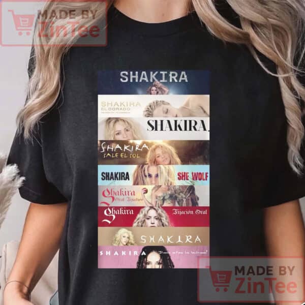 Shakira Album cover Shirt, Shakira’s World Tour