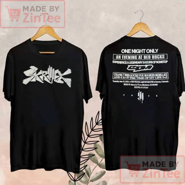 Skrillex Red Rocks 2025 Shirt
