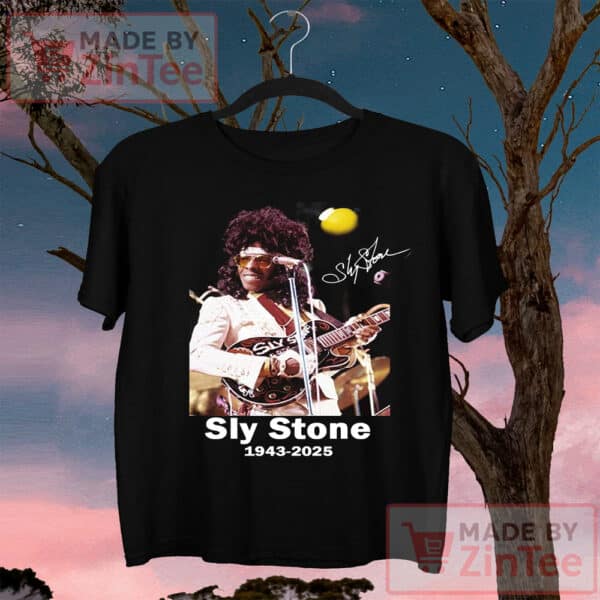 Sly Stone Signature 1943-2025 Shirt