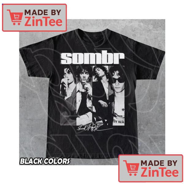 Sombr World Tour Music Fan Bootleg Tee Shirt