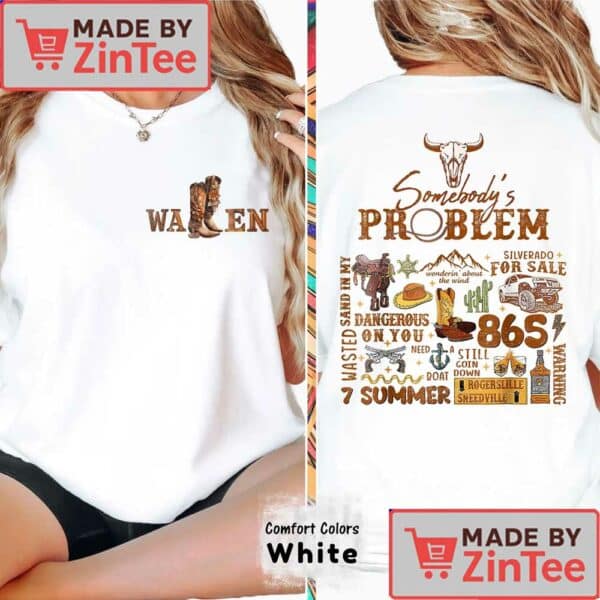 Somebodys Problem Shirt, Wallen Concert Tee, Country Music Shirt