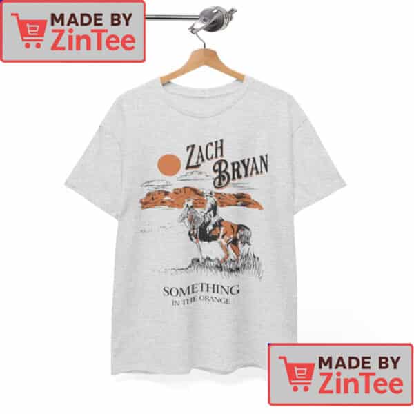 Something In The Orange Zach Bryan Shirt, Western Concert Shirt, Zach Inspired Retro Concert Tour Tee