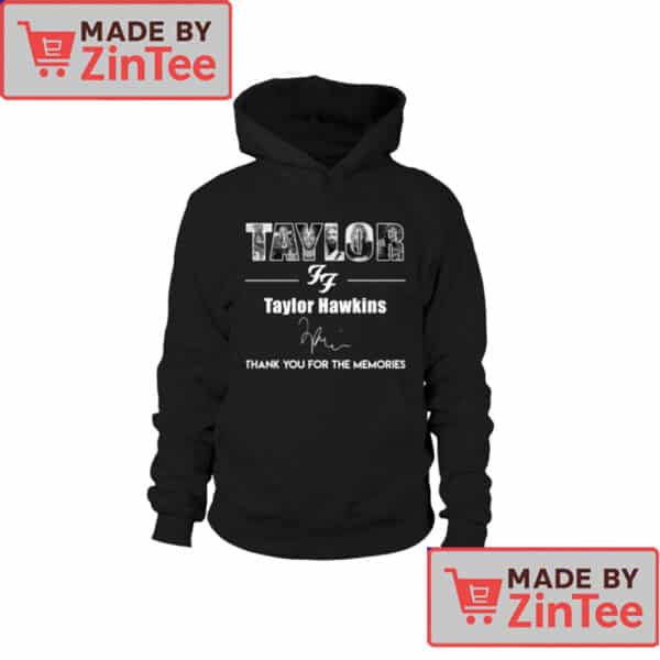 Taylor Hawkins Tribute T-Shirt – Thank You for the Memories Foo Fighters Fan Tee