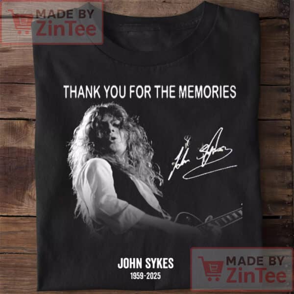 Thank You For The Memories John Sykes 1959 2025 Shirt