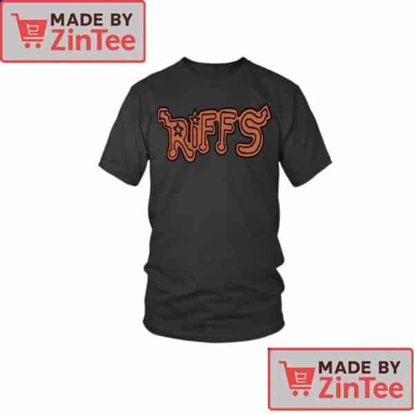 The Riffs Logo T-Shirt – Retro Gang Style from The Warriors Movie 1979 Cult Classic Fan Apparel