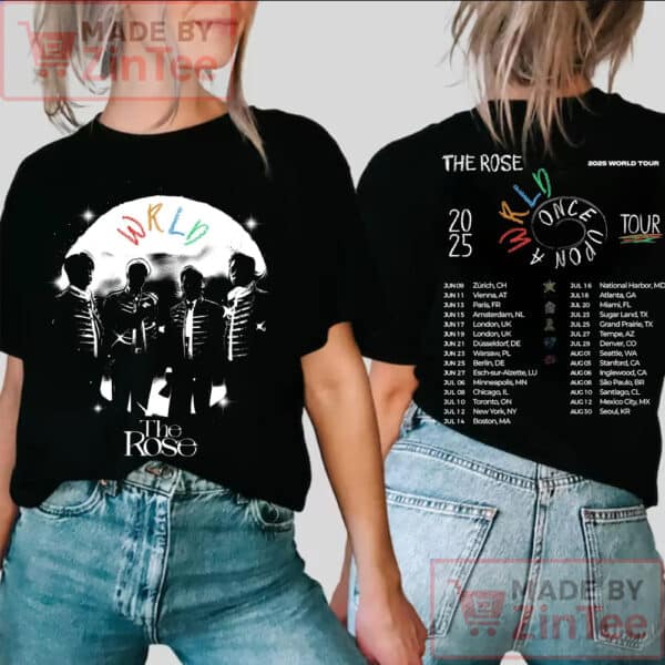The Rose World Tour 2025 Shirt, The Rose Members Kpop Shirt