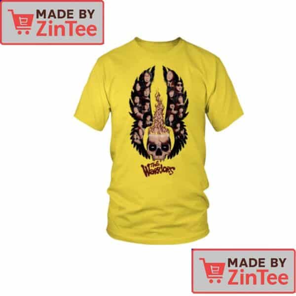 The Warriors Flaming Skull Wings Tee – Yellow Edition