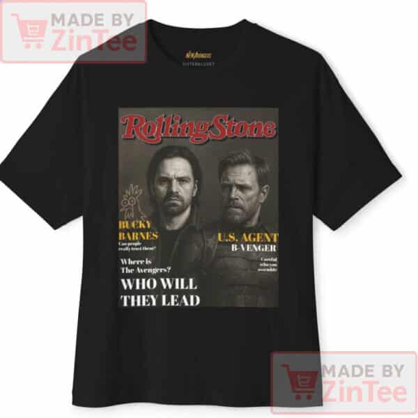 Thunderbolts Bucky Barnes With US Agent On Rolling Stone Shirt
