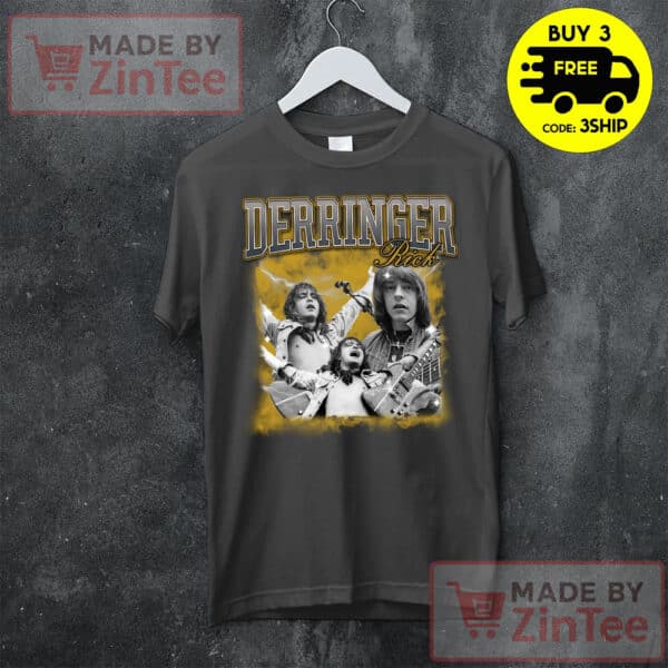 Tribute Shirt Rick Derringer, Rock Legend Memorial Tee