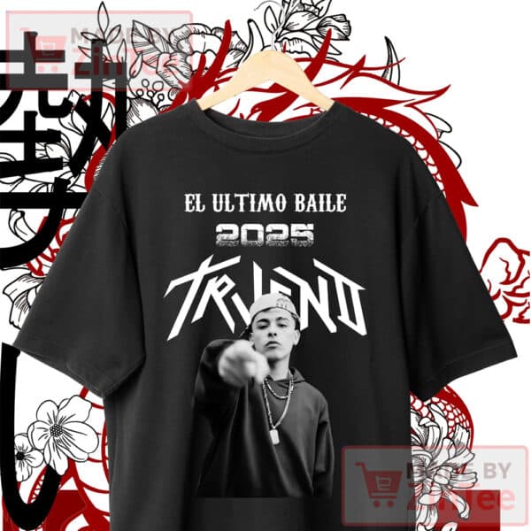 Trueno The Last Dance T-shirt Design, World Tour 2025, REAL GANGSTA LOVE, Instant Download and Ready to Print.
